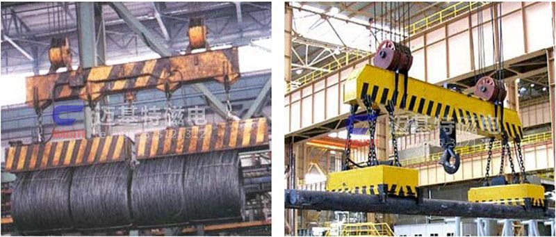 MW12系列、MW15系列吊運捆扎螺紋鋼、圓鋼用起重電磁鐵